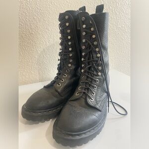 🎃 Vintage Dr. Martens Black Leather Combat Boots ⚡️